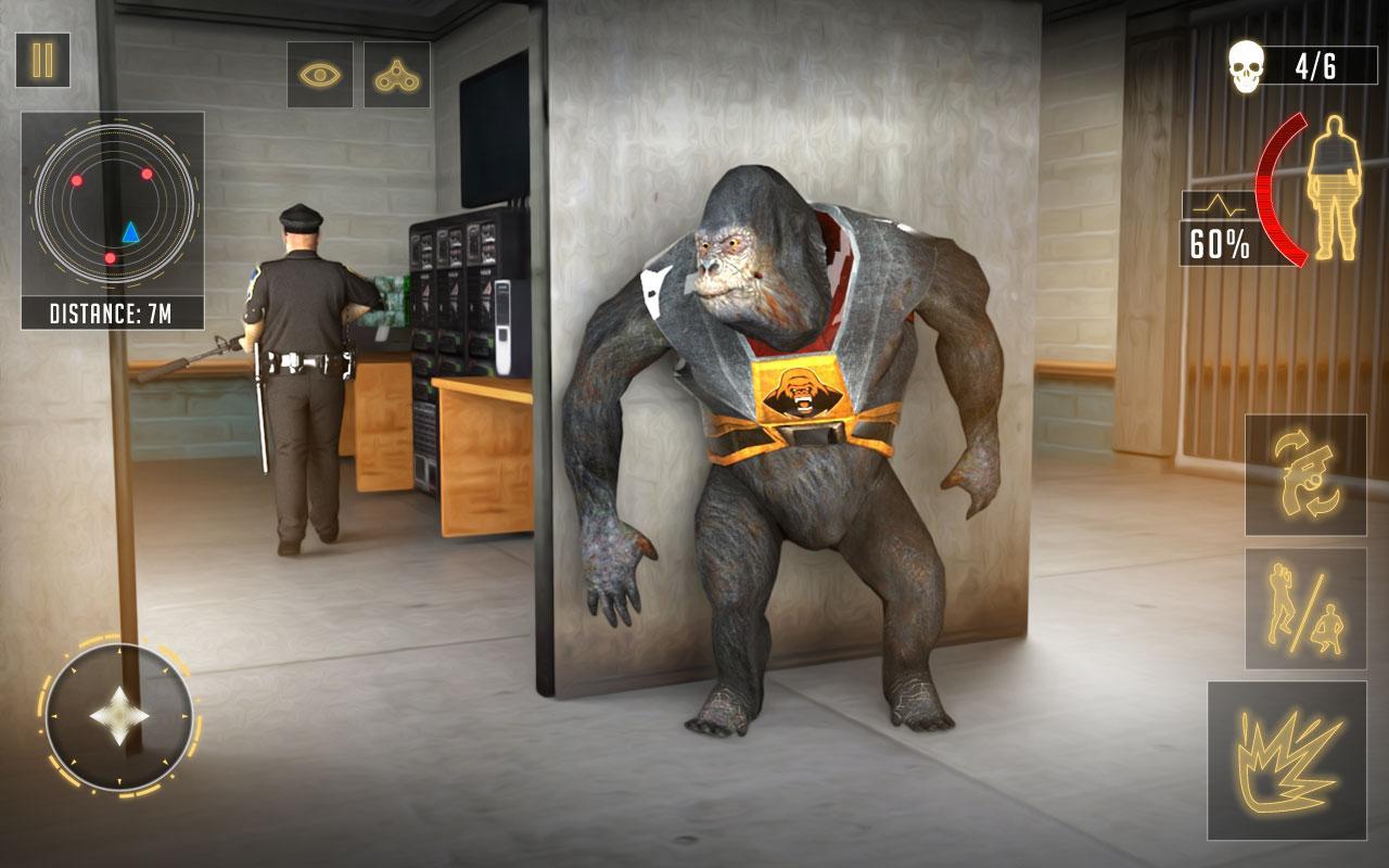 Ape Planet Prison : Free Survival Action Mission Game Screenshot