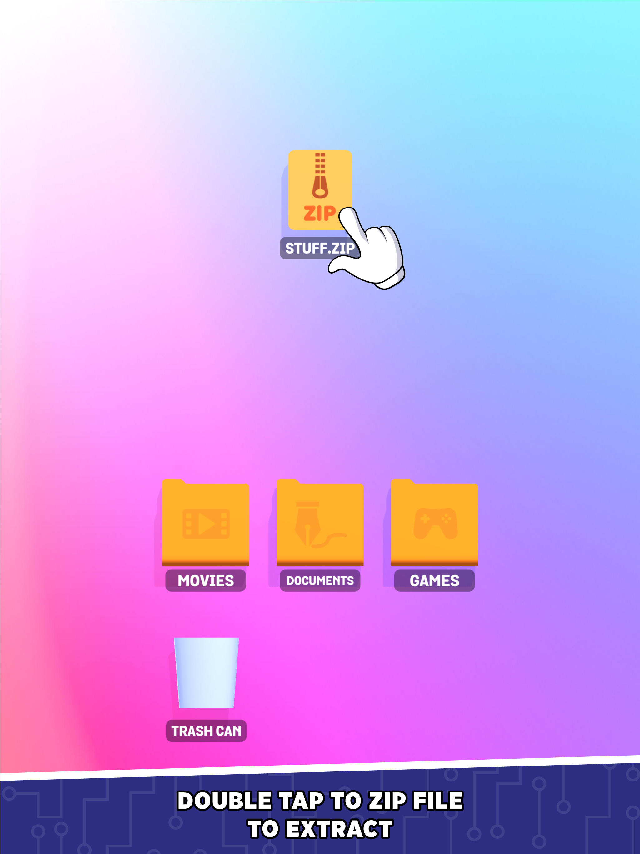 Desktop Sort Game Screenshot