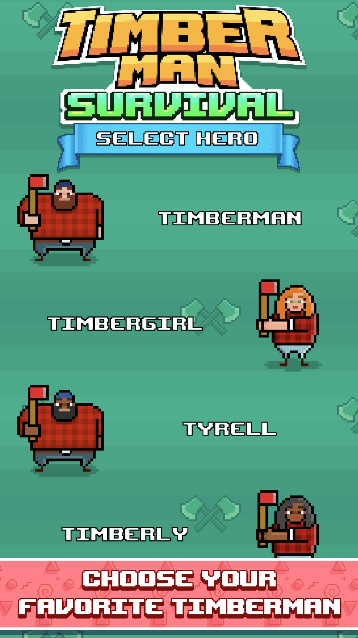 Timberman Survival Game Screenshot