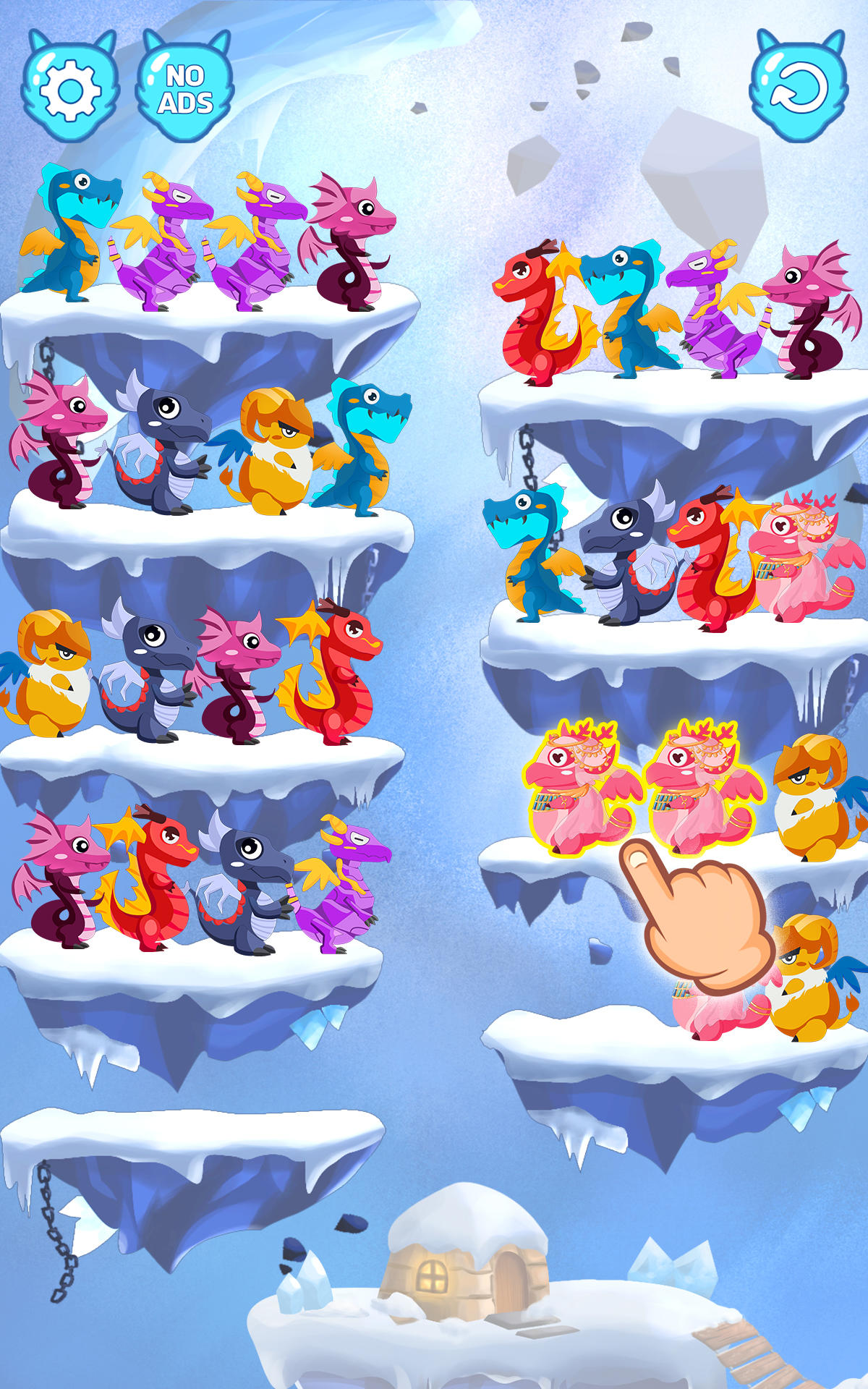 Screenshot of Dragon Color Sort Puzzle