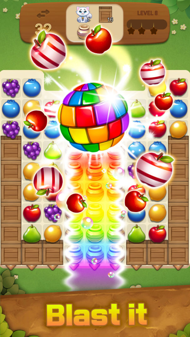 水果魔法：甜蜜拼图匹配 ภาพหน้าจอเกม