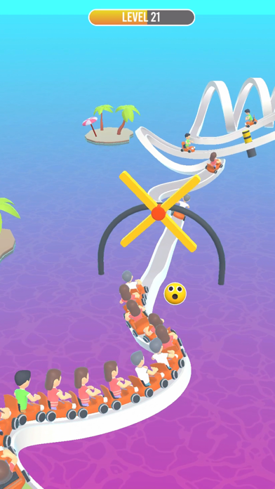 Cart Crash: Roller Coaster Game Screenshot