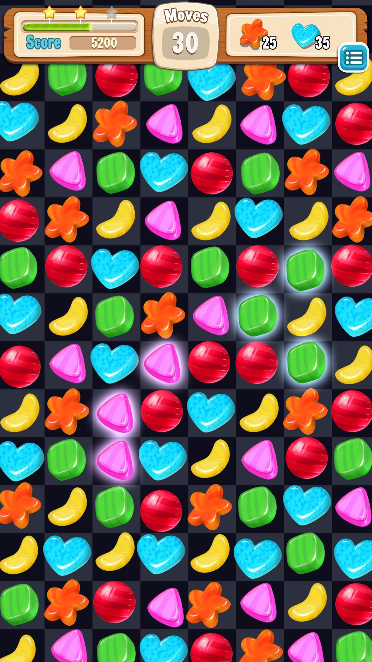 Candy Quest Match 3 Game Screenshot