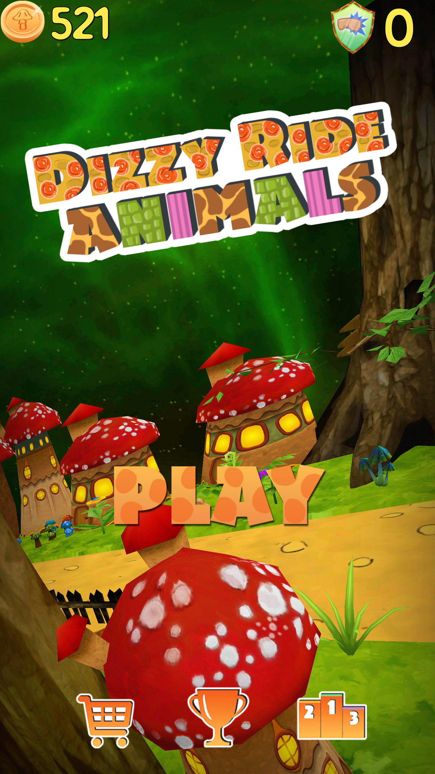 Dizzy Ride - Animals Runner ภาพหน้าจอเกม