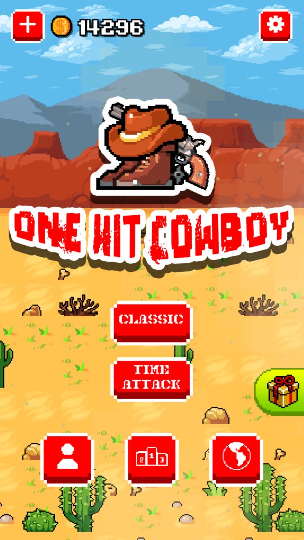 One Hit Cowboy 게임 스크린 샷