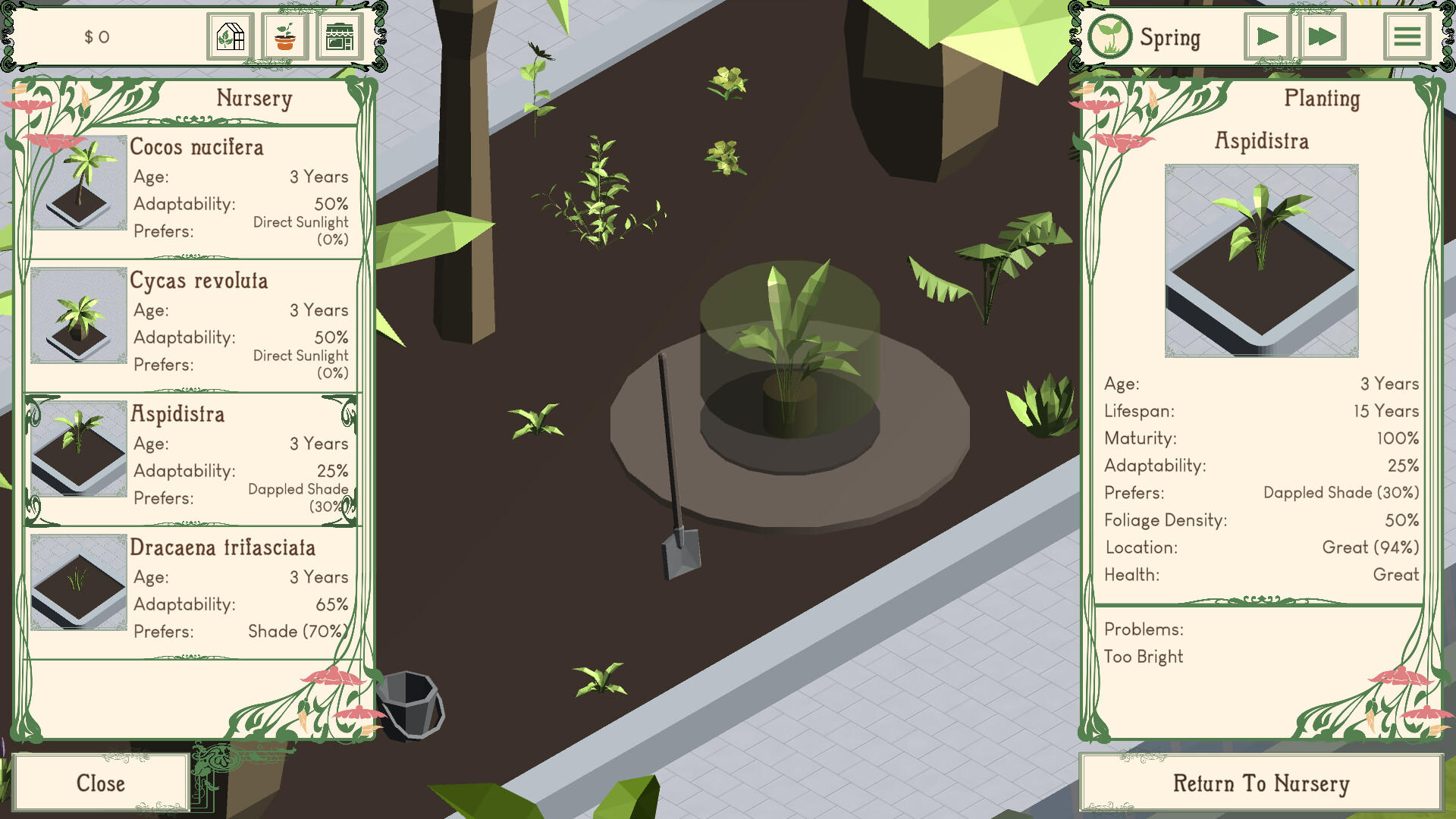 Screenshot of Palm Paradise Garden