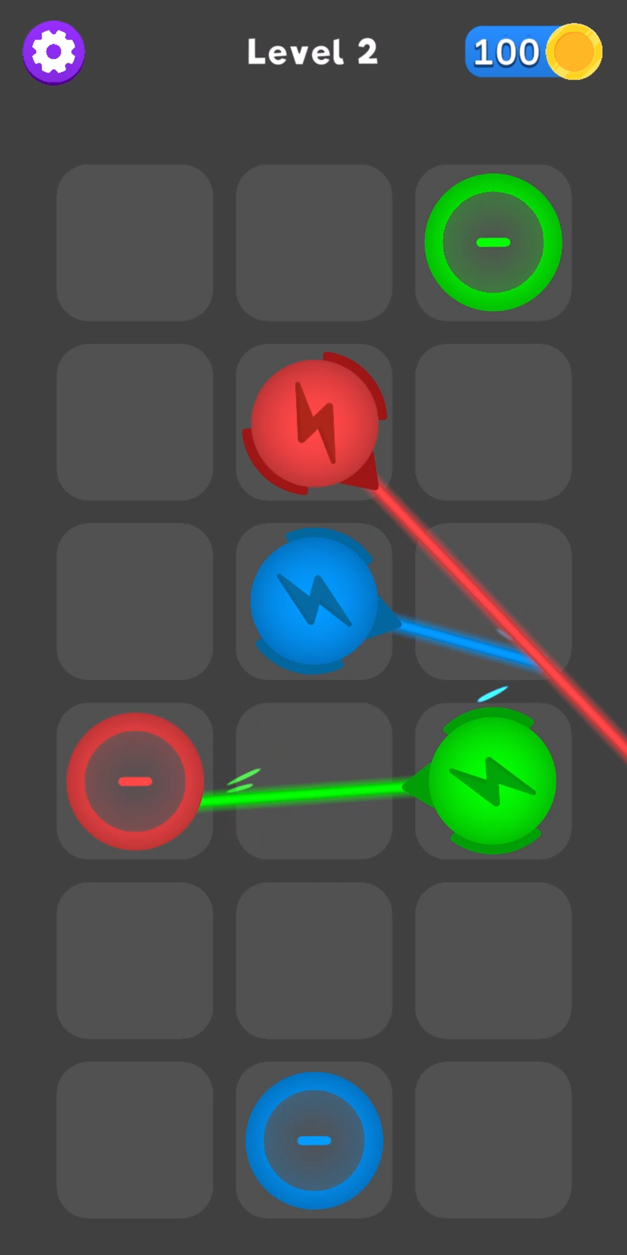 Screenshot of Lasers Puzzle