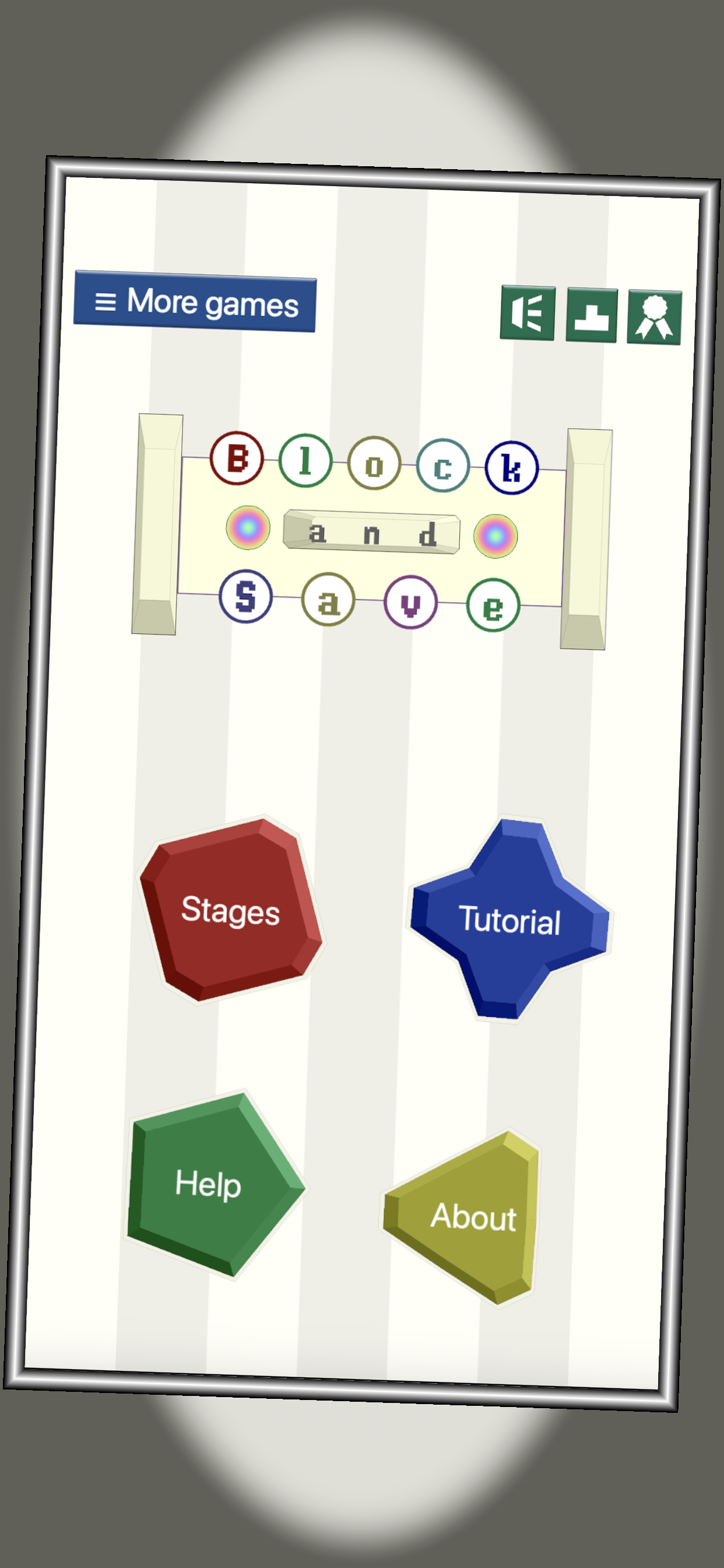 Block and Save Game Screenshot