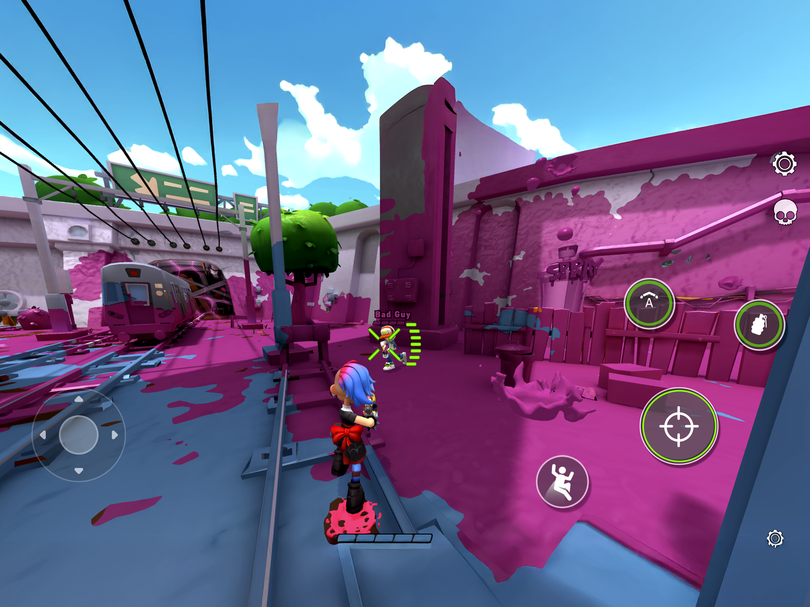 Captura de Tela do Jogo Paint Brawl : Color of War