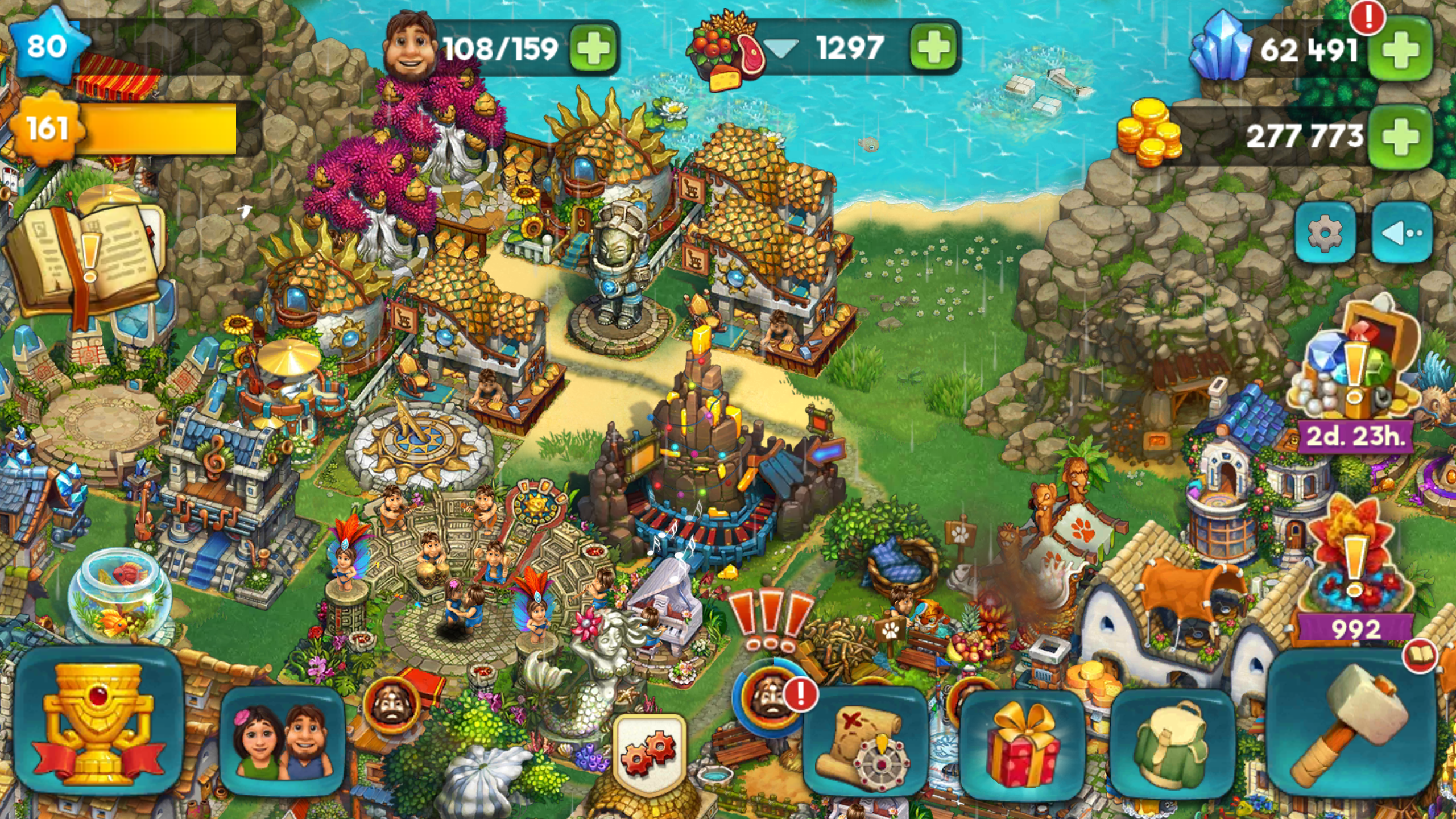 Captura de Pantalla del Juego The Tribez: Build a Village