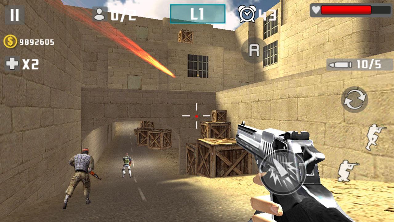 Gun Shot Fire War Game Screenshot