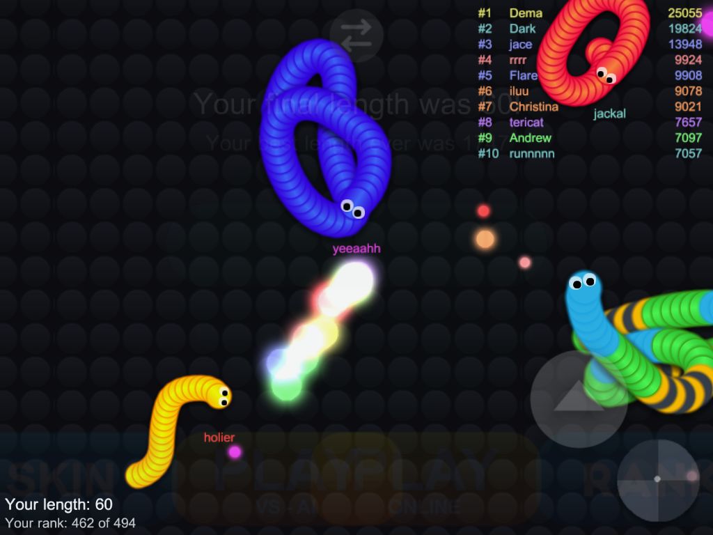 Screenshot of Snake Snither Battle IO 2017