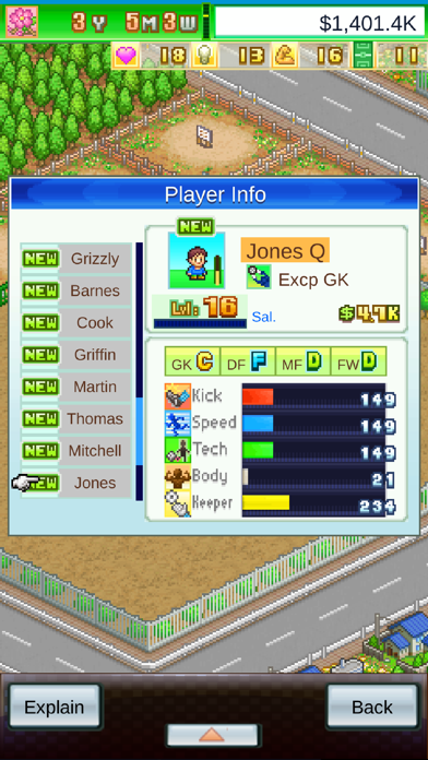 Pocket League Story Game Screenshot