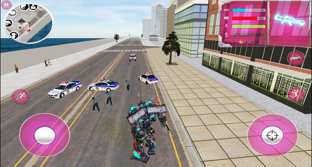 Super Truck Transform Supercar futuristik screenshot game