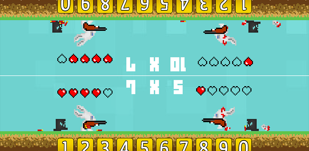 Screenshot dari video Mad Bunnies 2 Player Math Duel