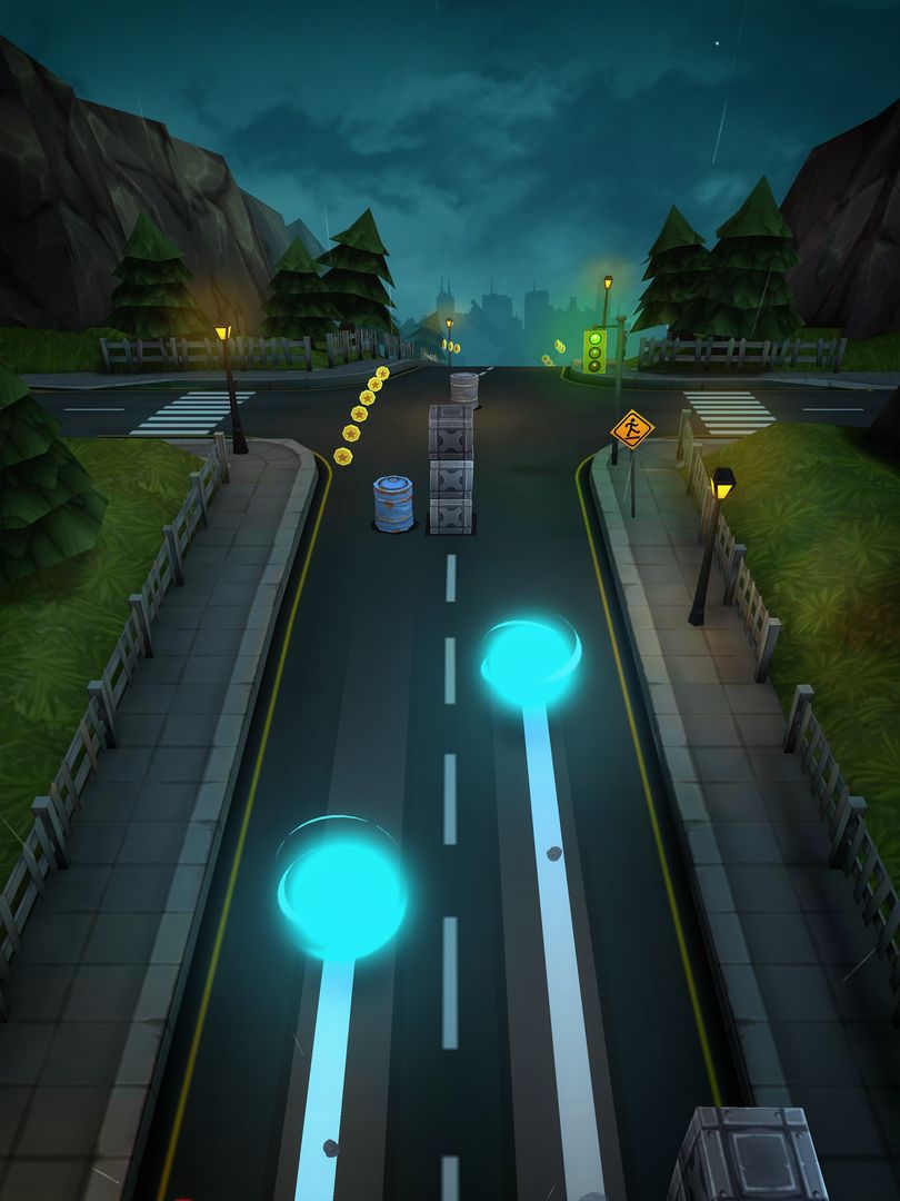 Screenshot of Overspin: Night Run