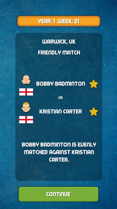 Badminton Manager Game Screenshot