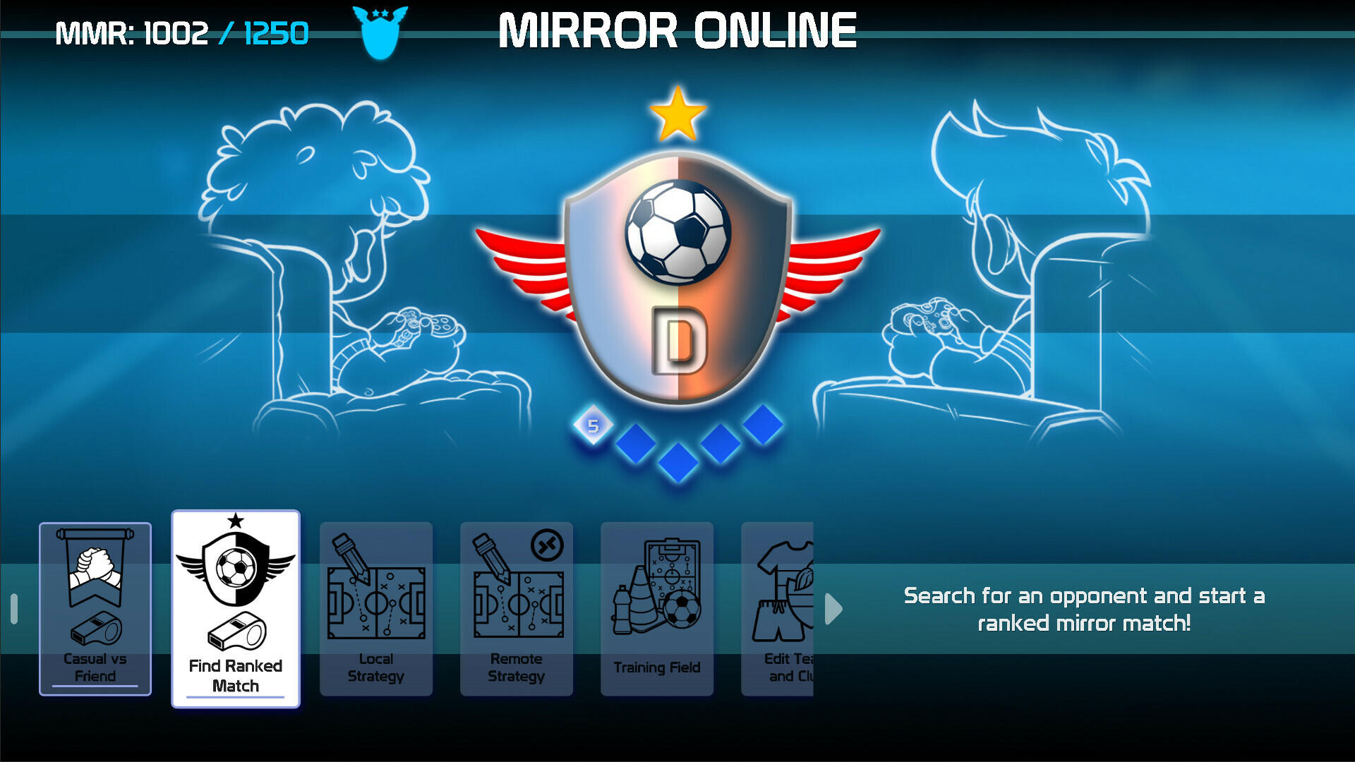 Charrua Soccer - Mirror Edition ภาพหน้าจอเกม