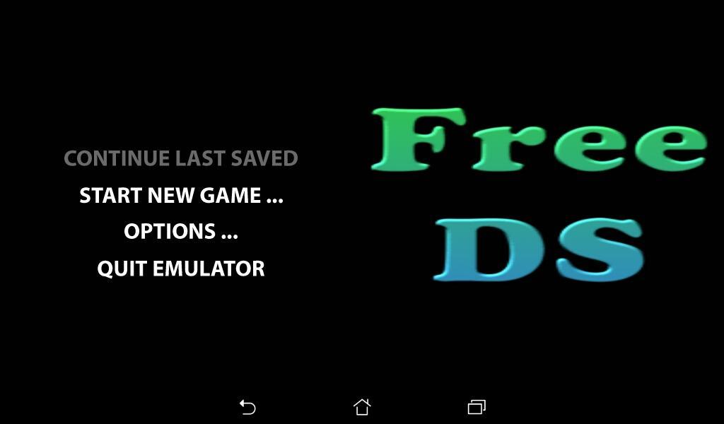 Screenshot of Free DS Emulator