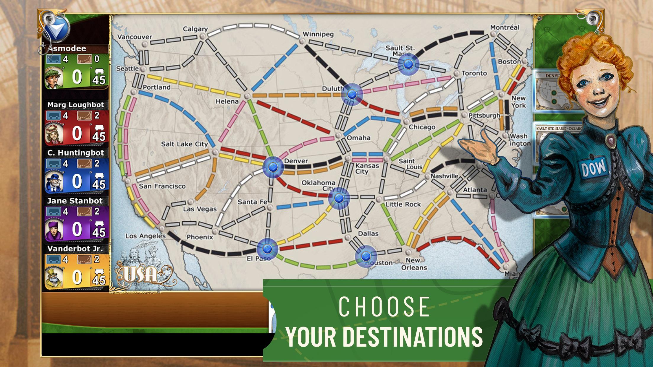 Ticket to Ride Classic Edition Game Screenshot