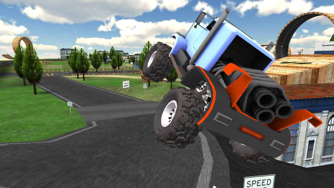 Monster Truck Driving Rally Game Screenshot
