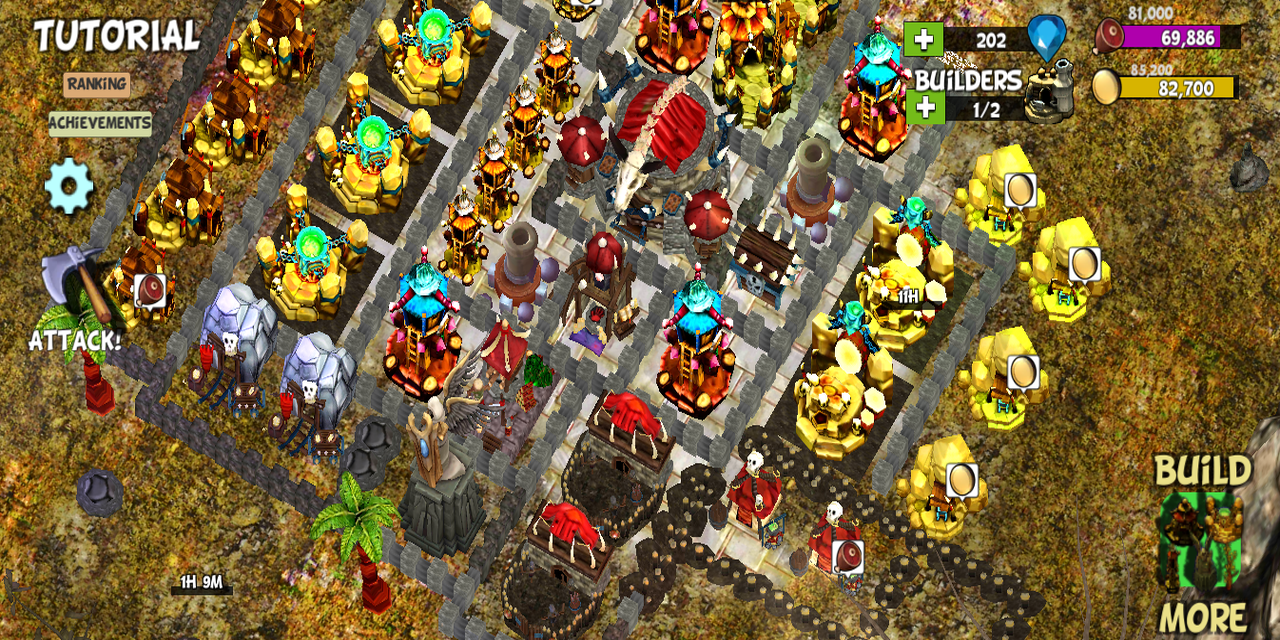 ☣️ Clash Of Orcs ⛺️ City Building Defense War TD Game Screenshot