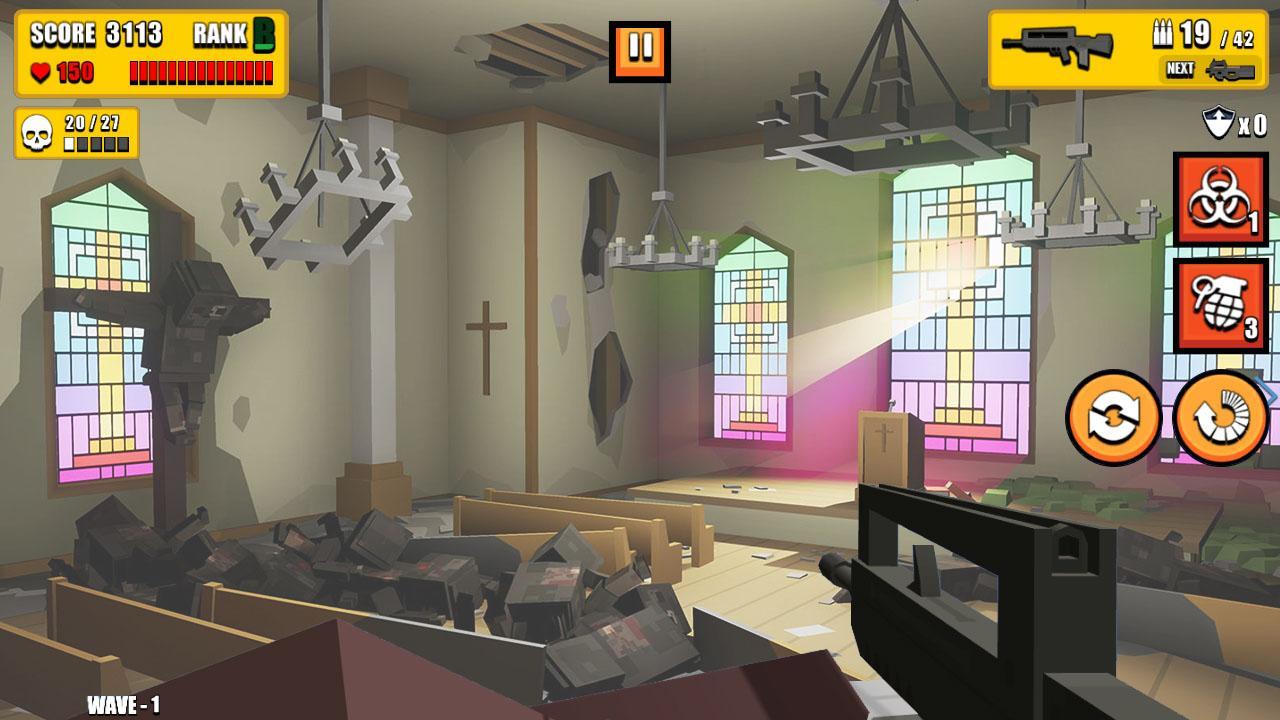 Pixel Zombie Hunter Game Screenshot