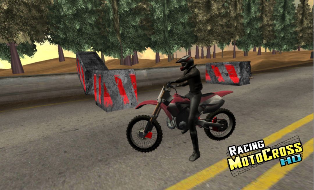 Racing MotoCross HD screenshot game