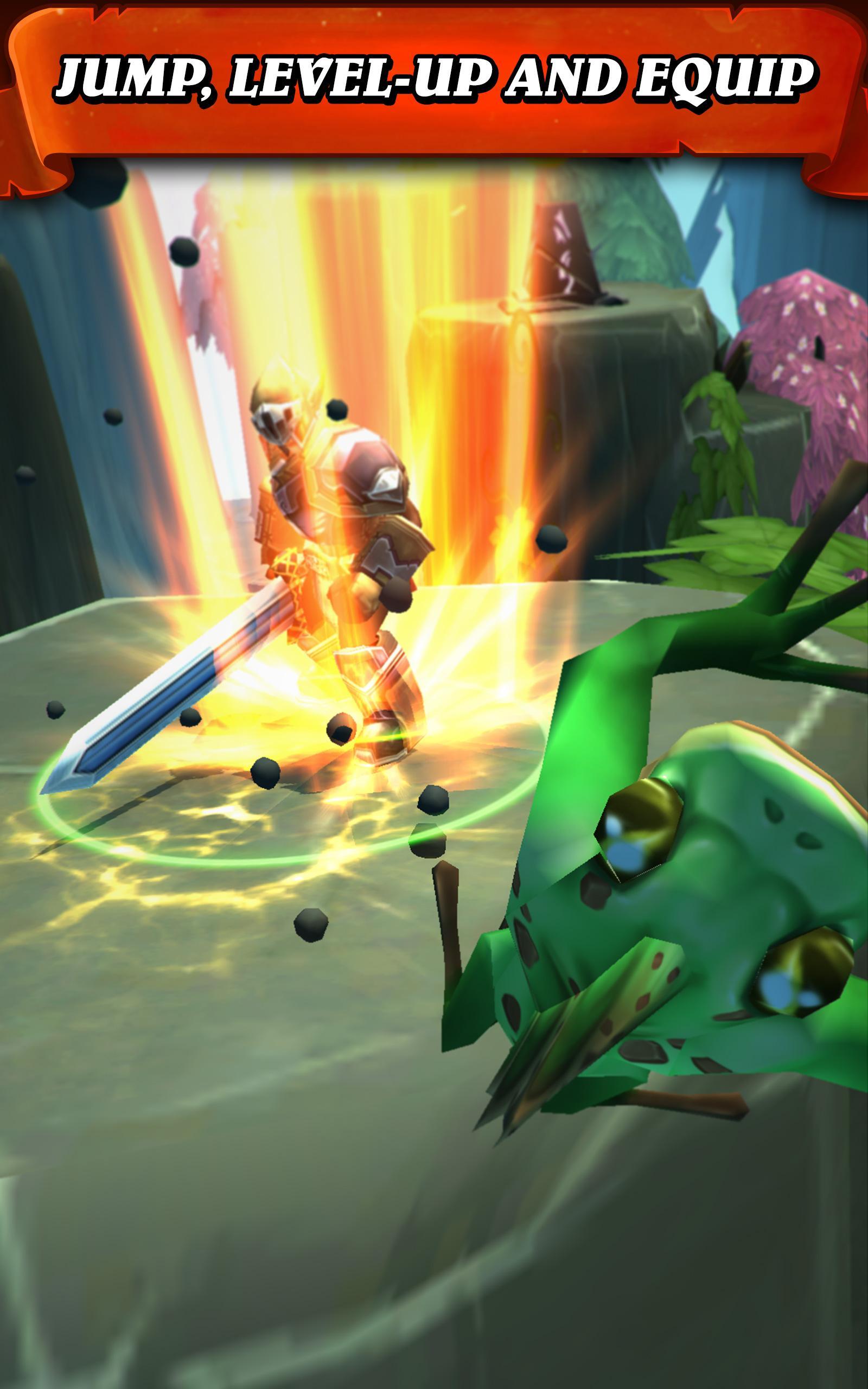 Cuplikan Layar Game Jump Warrior: Nonstop RPG