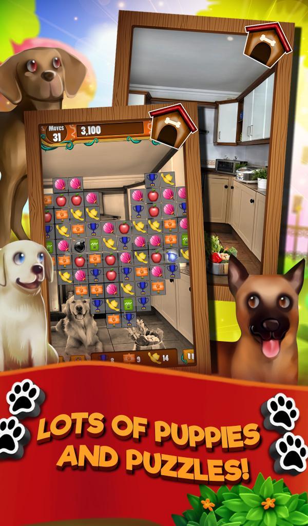 Cuplikan Layar Game Match 3 Puppy Land - Matching 