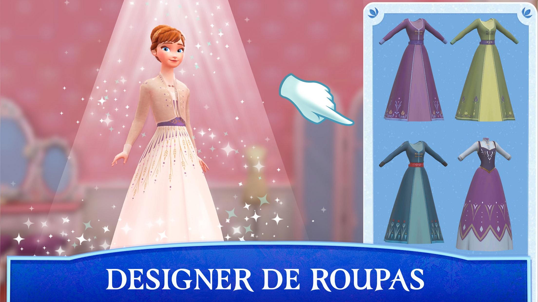 Captura de Tela do Jogo Disney Frozen: Castelo Real