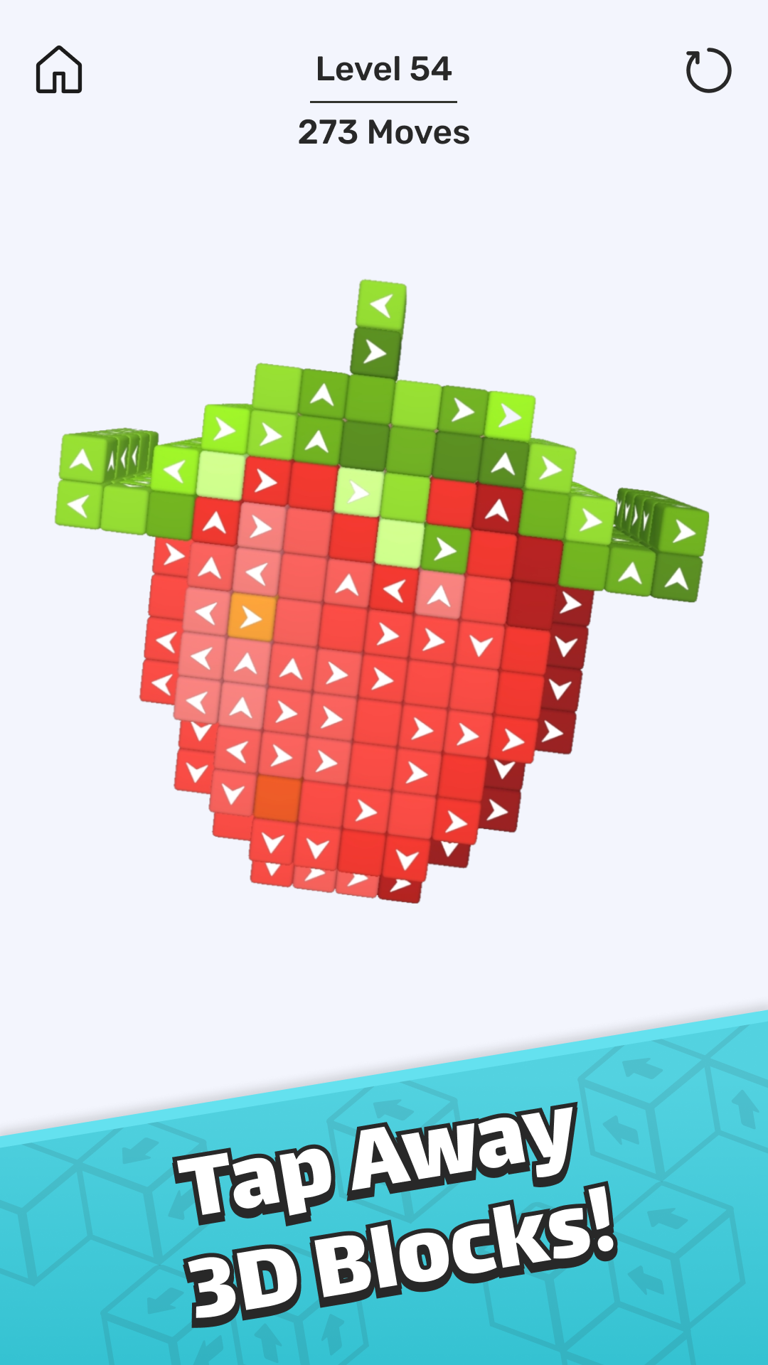 Screenshot 1 of Tap away 3D - Puzzle game 2.0.4