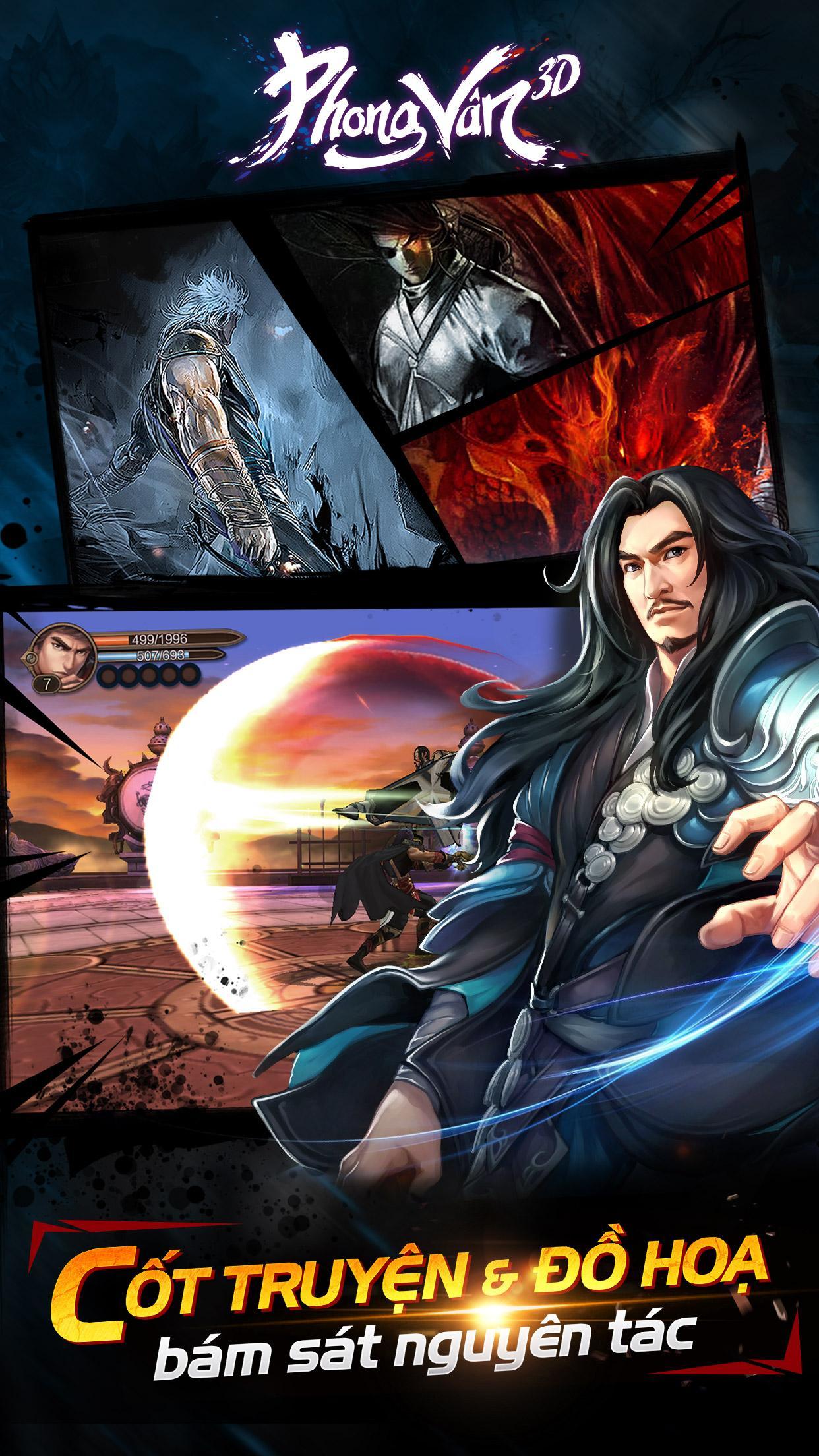 Phong Vân 3D -Hùng Bá Thiên Hạ ゲームのスクリーンショット