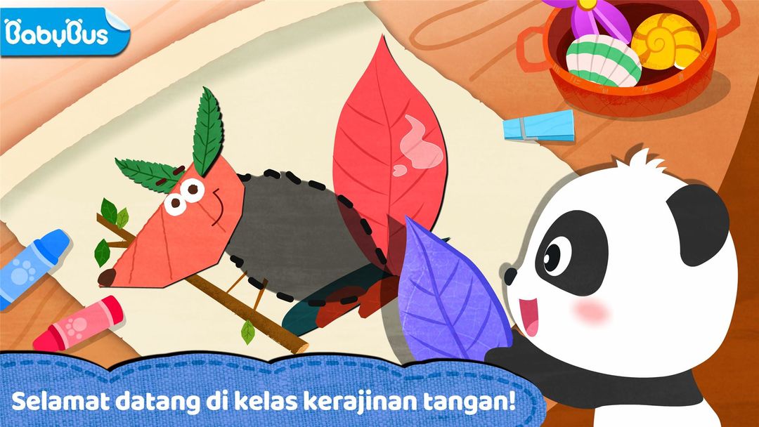 Rancang kolase kreatif Bayi Panda screenshot game
