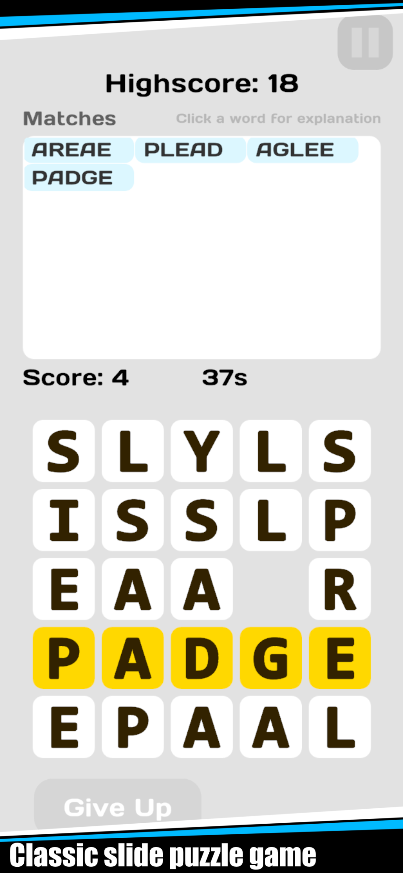 SlideOut Game Screenshot