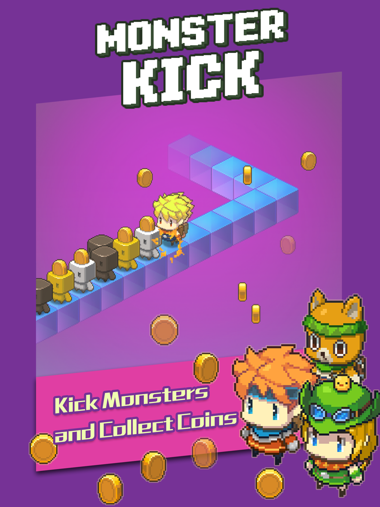 Monster Kick Game Screenshot