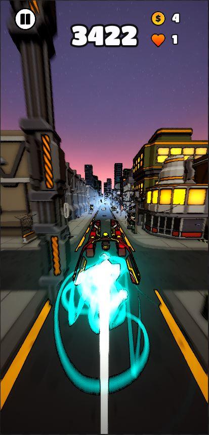 Cyberpunk racing Game Screenshot