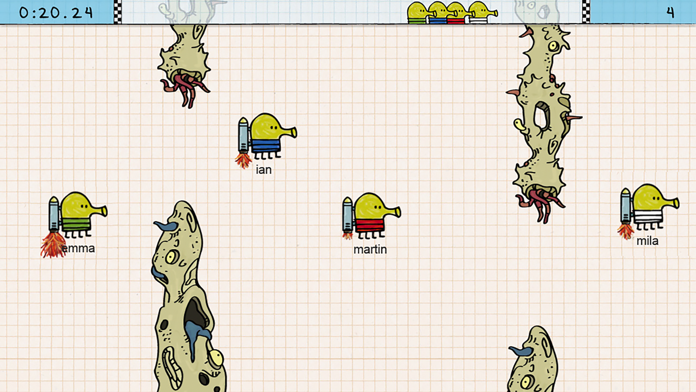 Doodle Jump Race Game Screenshot