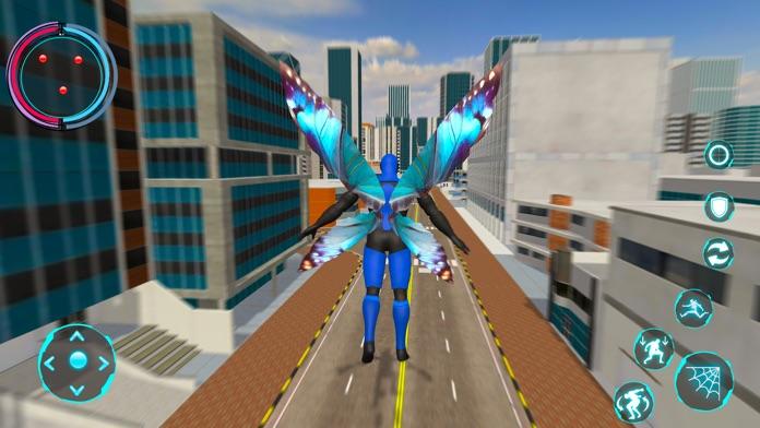 Cuplikan Layar Game Flying Super Hero Robot Fight