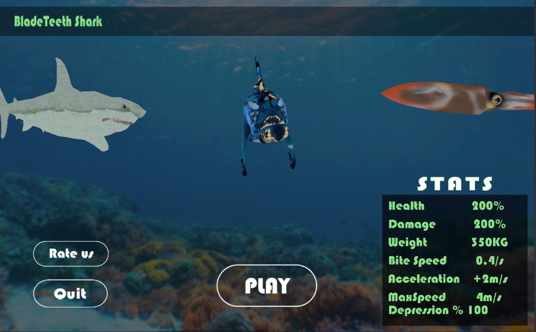 Feed & Grow Shark Simulator Fish 게임 스크린 샷