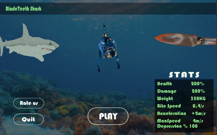Screenshot 1 of Feed & Grow Shark Simulator Fish 1.0