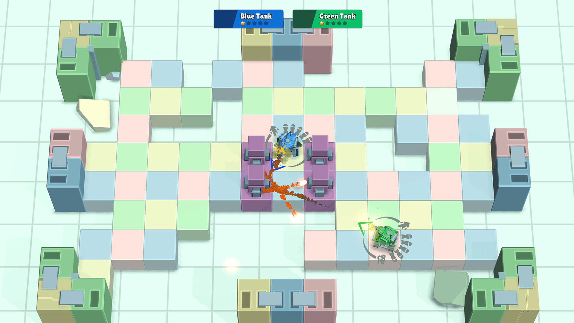 Bumper Tanks screenshot game