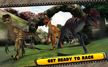 Dinosaur Race 3D Game Screenshot