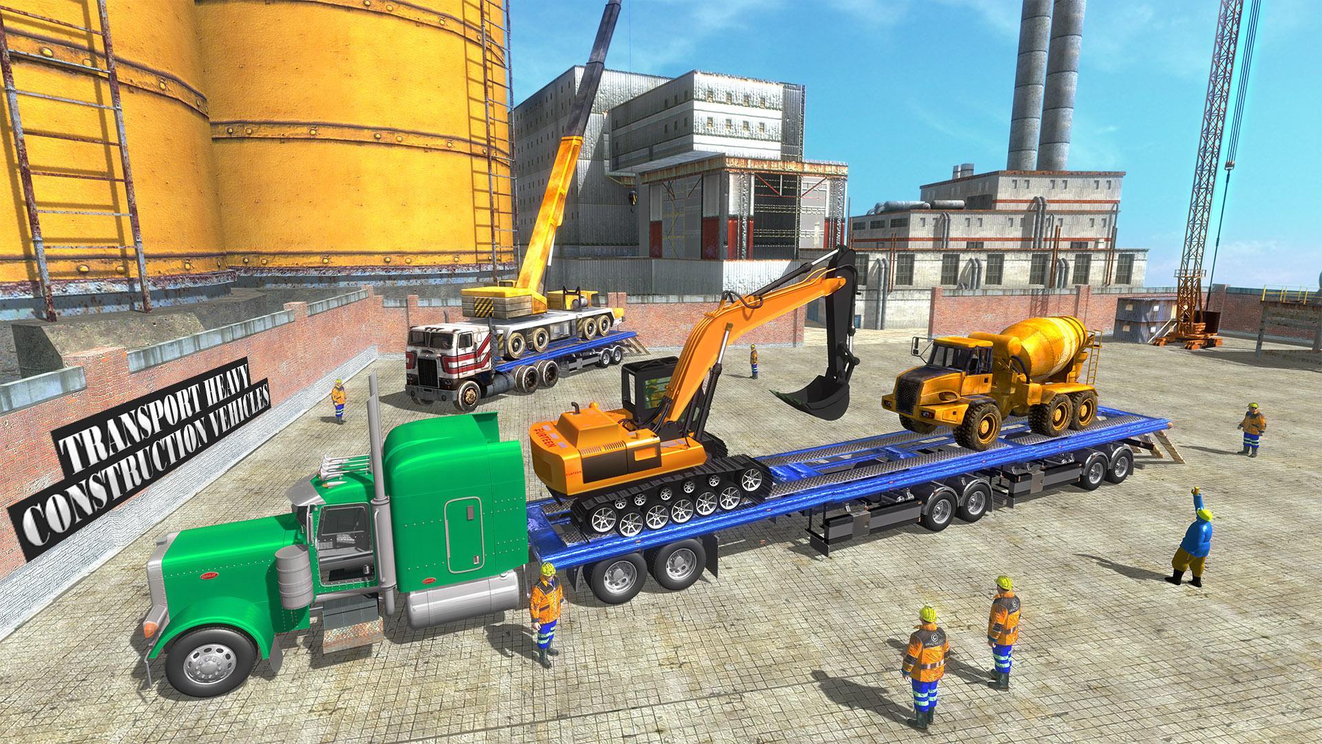Construction Machines Transporter Cargo Truck Game Game Screenshot