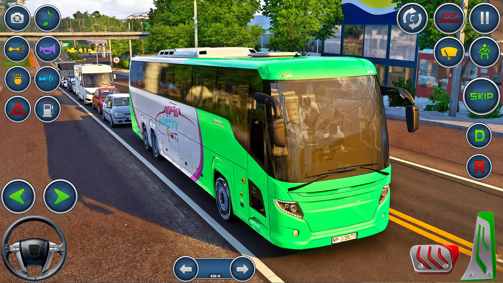 City Bus Driving -Offroad Bus Game Screenshot