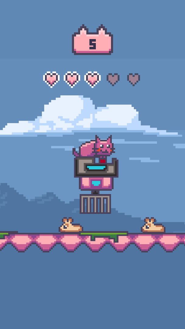 Screenshot of Climbing pink cat
