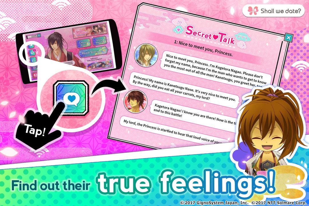 Sengoku Darling/Shall we date? screenshot game