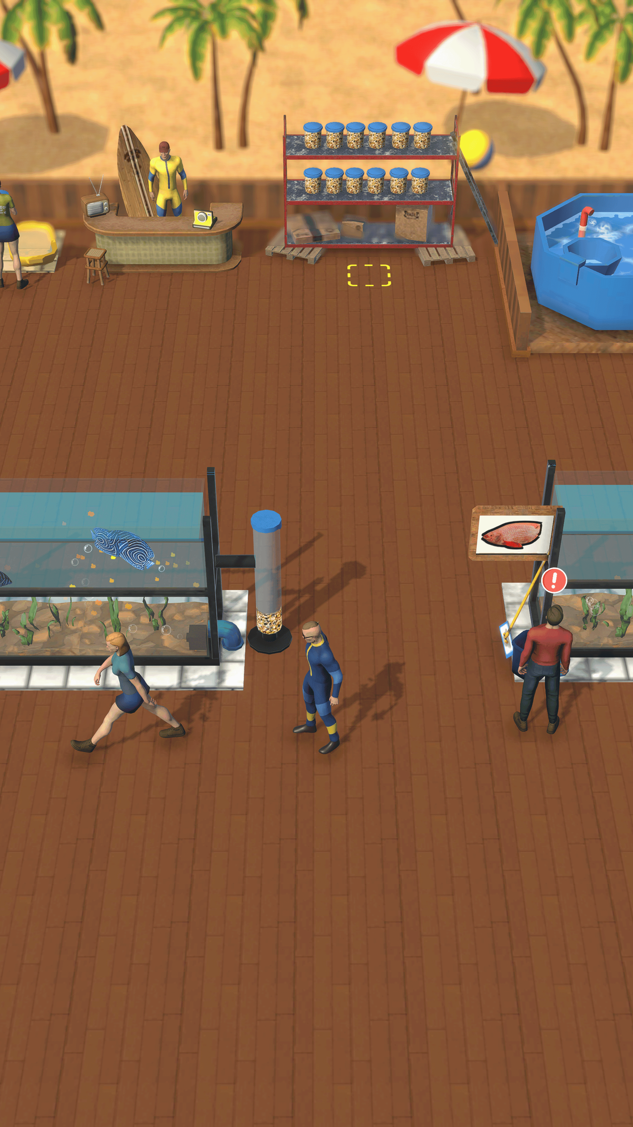 Aquarium Shop Manager Game Screenshot