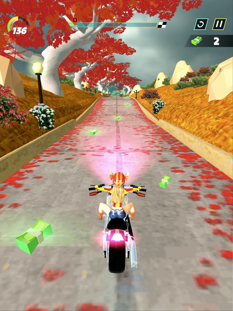 와일드 휠: 오토바이 레이싱 게임 게임 스크린 샷