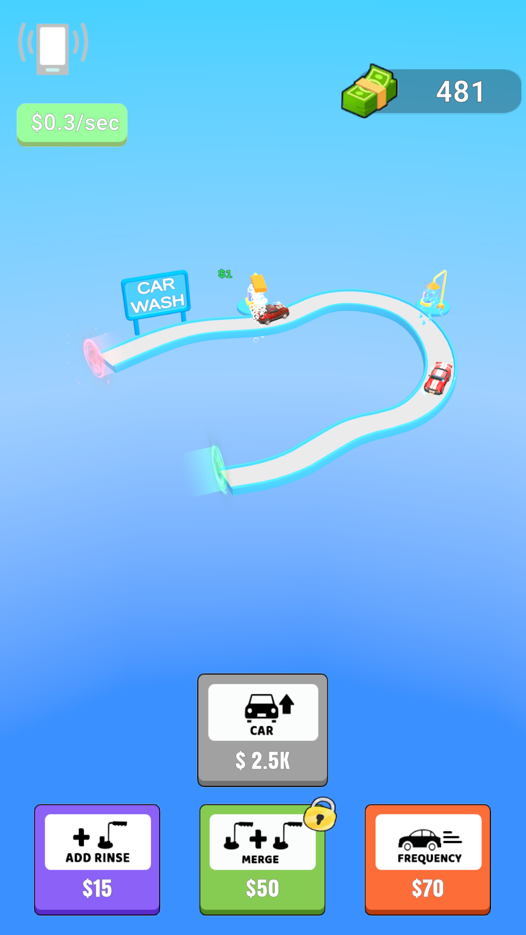 Cuplikan Layar Game Car Wash Clicker